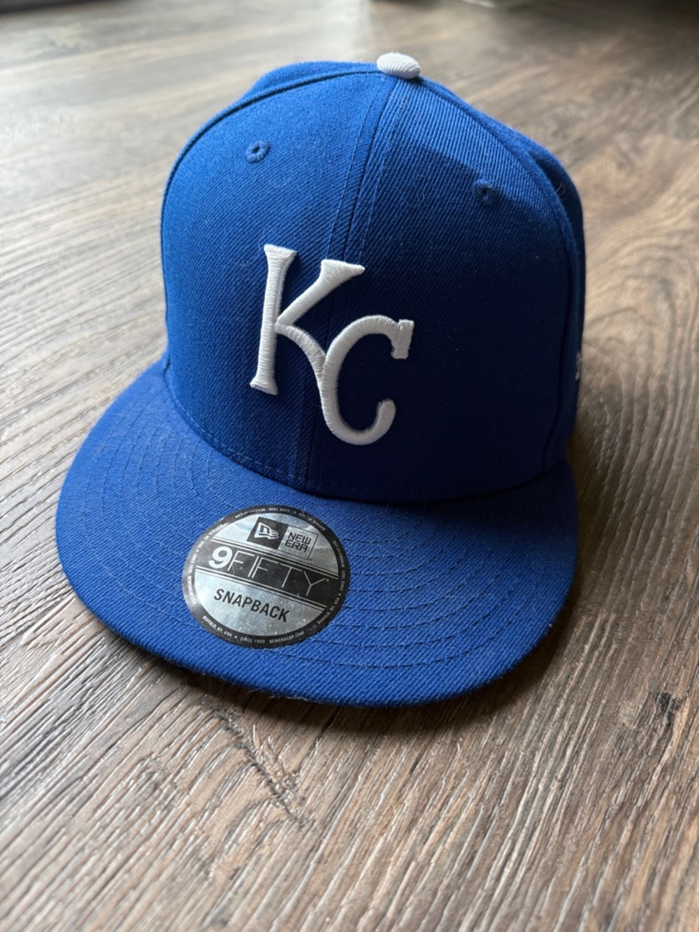 Kansas City Royals - New Era Blue KC Snapback Hat with White Embroidered Logo